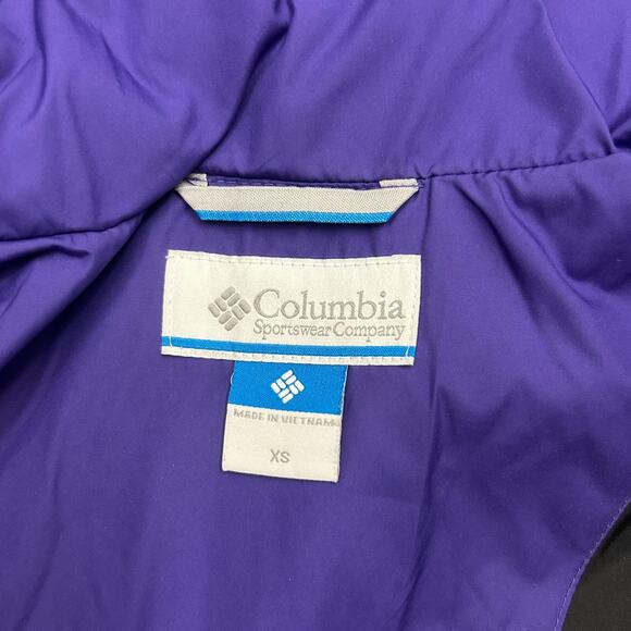 Columbia Women's Lay D Down II Jacket Purple Omni Heat Women XS Faux Fur Hood - Picture 5 of 10